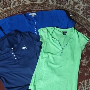 3 Vintage Button Front Tops